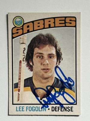 Lee Fogolin 1976-77 O-PEE-CHEE #253 AUTO AUTOGRAPHED Signed Buffalo Sabres