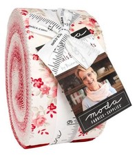 Moda Petals and Polkadots Jelly Roll, Fabric Strips, Bunny Hill Designs Fabric,