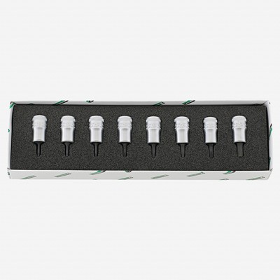 Stahlwille 49TX/8 Internal Torx Socket Set, 3/8'' Drive, T9-T40, 8 Pieces