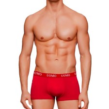 Boxer Homme Rouge Slip Intime Ajusté Élastique Basic Coton Nouveau F-1268, ro...