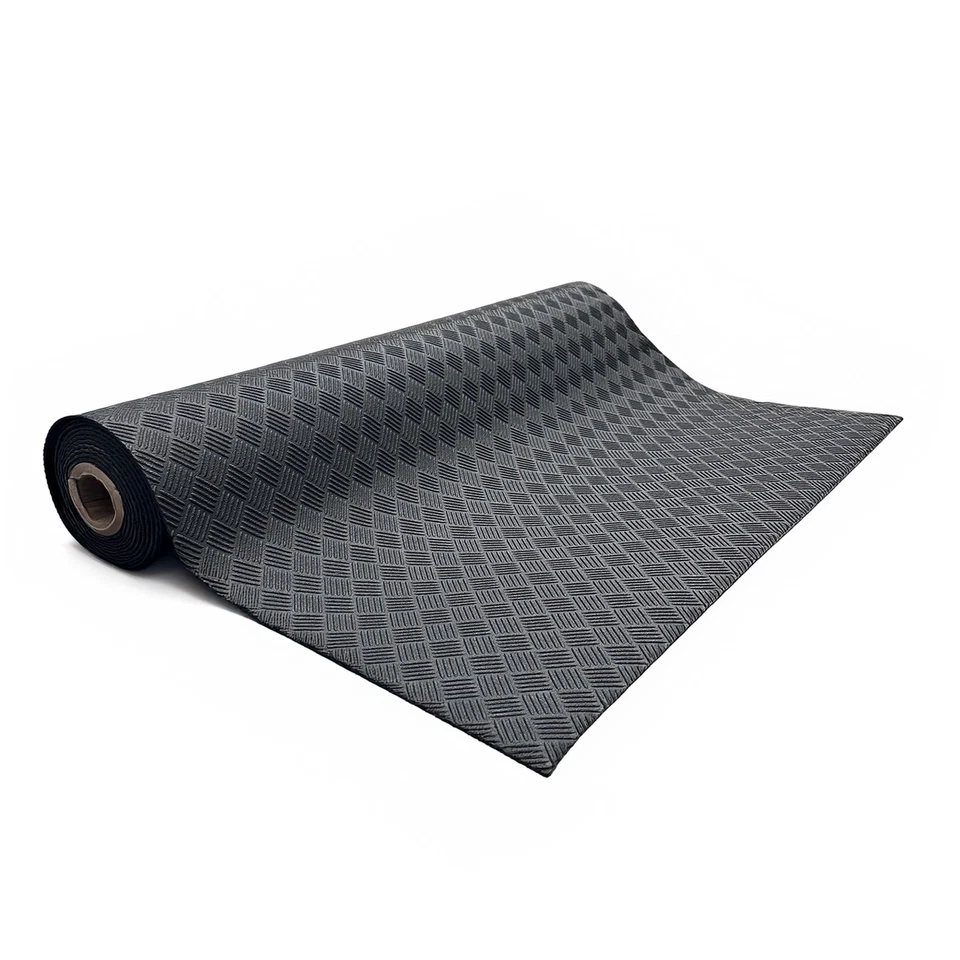 1.2 & 1.7M Extra Wide Non Slip Rubber Flooring Up To 15M Long Van Floor Mat Roll - Image 3 of 4