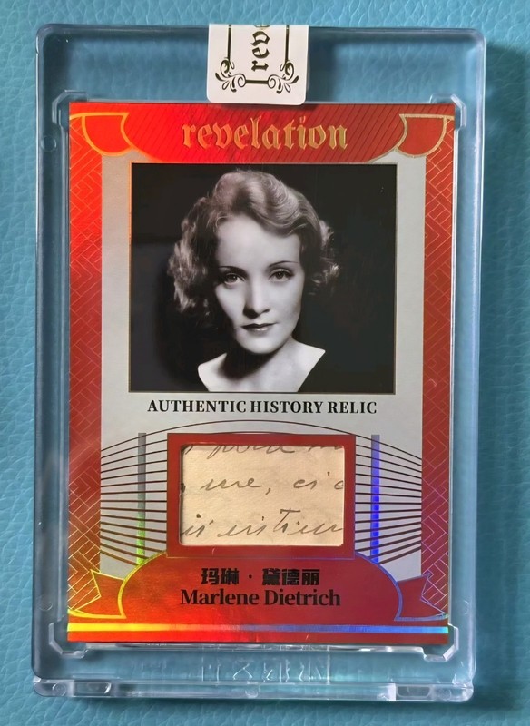 Marlene Dietrich 2025 Eternal Revelation History Relic Letter Card #18/25