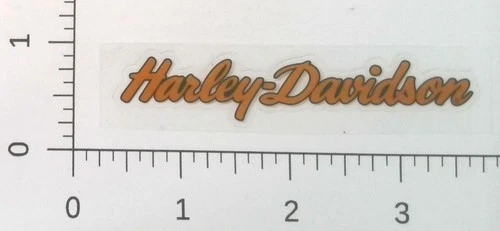 Harley Davidson Script Logo Cursive Orange HD Motorcycle Sticker Decal