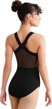 Women Dance Leotard Adult Ballet Tank, Gymnastic Dancewear with Crisscross St...