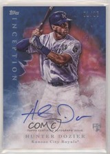 2017 Topps Inception Rookie Auto Blue 1/25 Hunter Dozier #108 Auto 6fs