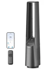 PELONIS 40" Smart Bladeless Fan for Bedrrom - Tower Fan, Alexa/Google/WiFi