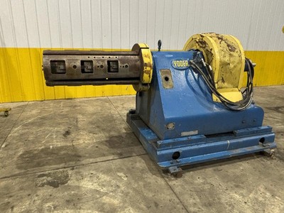 10,000 LB X 36  YODER MOTORIZED UNCOILER COIL REEL: STOCK #22950