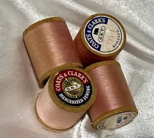 LOT of 4 Coats & Clark’s PINK #135-A & #158 Thread 300 Yd VARIOUS