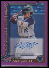 2025 Topps Pro Debut #PD-194 Nick Morabito Base Autographs Fuchsia Foil #/199