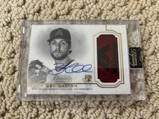 2020 Topps Dynasty Zac Gallen Rookie Game Used Majestic Logo Patch Auto 1/1 
