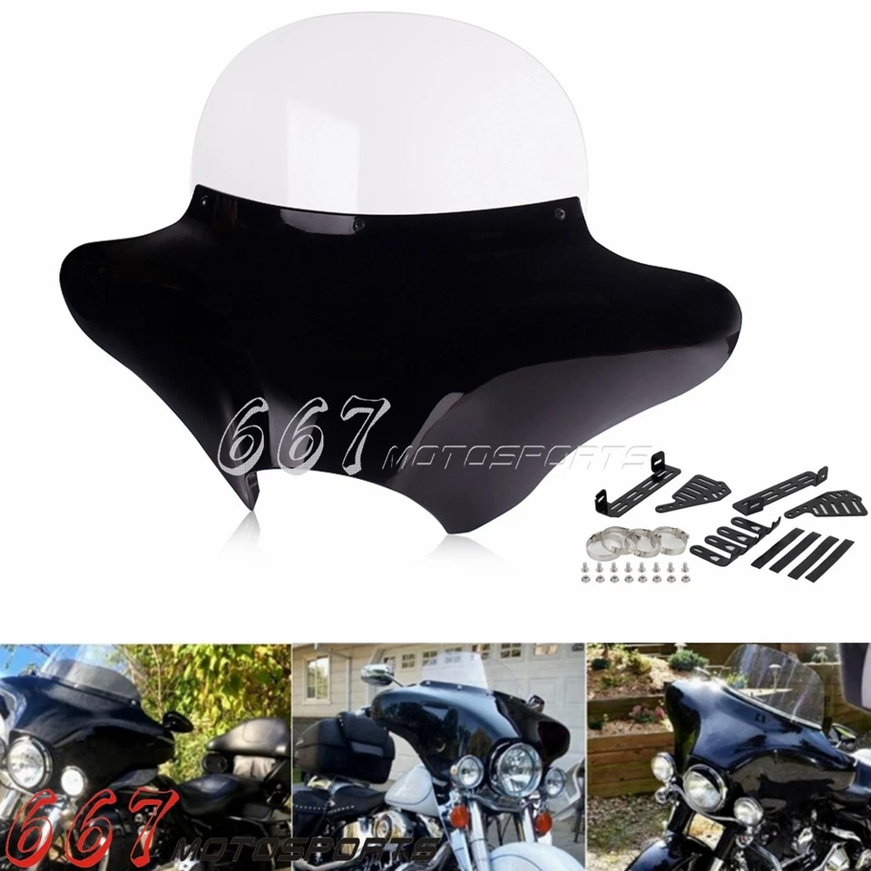 Front Outer Batwing Fairing Kit for Harley Fat Boy Softail Road King 1994-2023 Foto 2 de 4