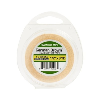 Walker German Brown Liner Cloth Hairpiece System Wig Tape Roll 1/2'' x 3 Yard