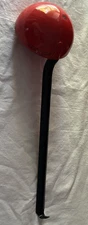 Vintage red enamelware ladle