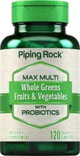 Fruits and Veggies Supplement | 120 Caplets | Non-GMO | by Piping Rock