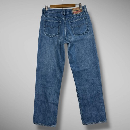 Diesel Jeans Mens 32x32 Blue Rabox Distressed Whiskered Vintage Y2K Zip Fly - Picture 5 of 15