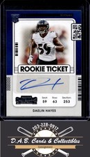 2021 Panini Contenders #221 Daelin Hayes Rookie Auto Baltimore Ravens R03