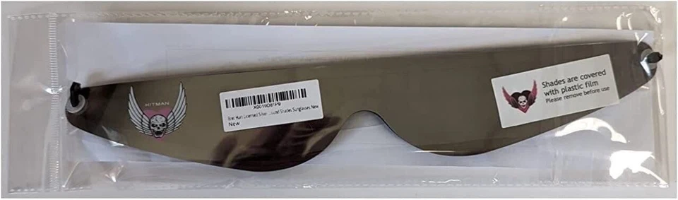 Gafas de sol Bret Hart con licencia plateadas envolventes tonos plateados nuevas Foto 4 de 4