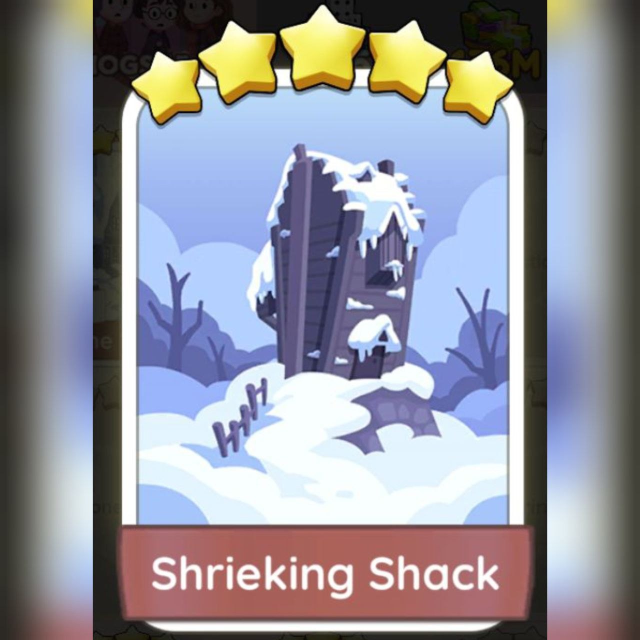 1 x Shrieking Shack ⭐️⭐️⭐️⭐️⭐️- Set 18 - Mono_poly_ Go sticker (Fast sending)