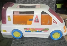 Vintage American Plastic Toys Barbie White Surf Shop Van #797 RARE
