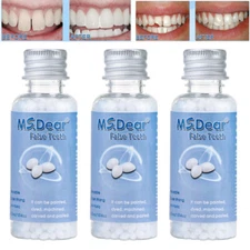 3 x Temporary Tooth Replacement Kit Tooth Repair Tool For Missing & Broken Teeth