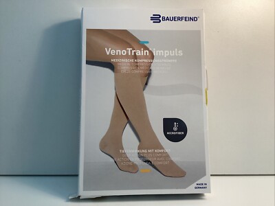 Bauerfeind VenoTrain impuls Medizinische Kompressionsstrümpfe Caramel (C26.3)