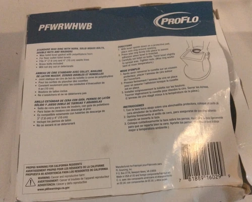PROFLO PFWRWHWB Wax Ring - Picture 4 of 5