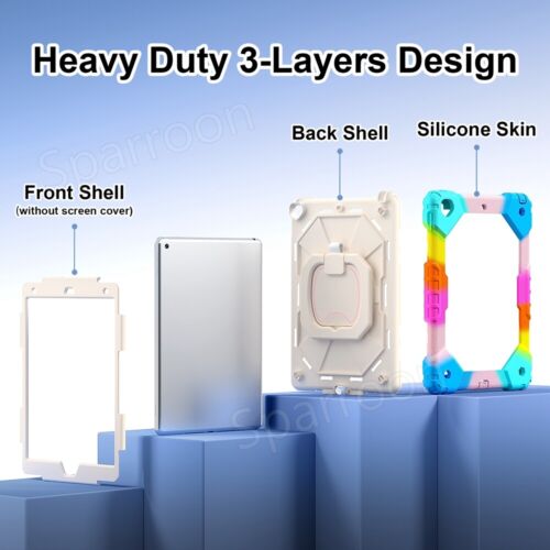 Shockproof Heavy Duty Hard Case for iPad 5/6/7/8/9/10th Gen Air 4 5 Pro 11 2024 - Picture 120 of 126