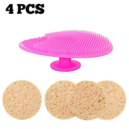Facial & Body Care Set – Makeup Pads Bath Sponges Loofah Face Brush in Gift Box - Picture 19 of 29