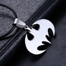 Stainless Steel Laser Cut Batman Pendant Necklace - Proceeds Go To Animal Rescue
