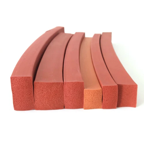 Rote Silikon Gummi Schwamm Quadrat geschlossenen Schaumstoff Pad Dichtung 3-50mm - Picture 6 of 7