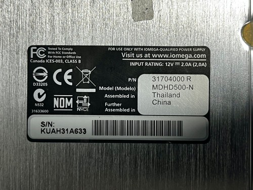 IOMEGA EXTERNE FESTPLATTE 1TB USB / LAN - SEHR GUTER ZUSTAND - Bild 3 von 6