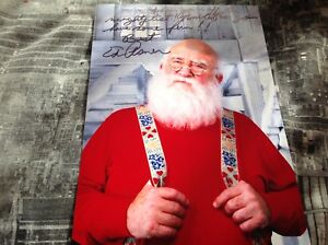 Ed Asner Hand Signed Photo 12 X 8 Elf Christmas Coa Ebay