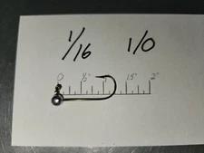 50 1/16oz Ball Head Jigs Bronze Mustad Hooks #8 #6 #4  #2  #1 1/0 2/0 3/0