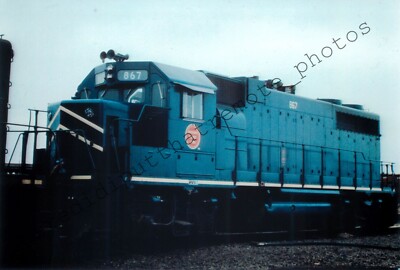 Missouri Pacific MP 867 EMD GP38-2 Dalton ILL 3-16-72 Foto (B6) (N7)