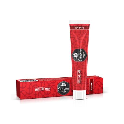 Old Spice Leather Shaving Cream Original Smell as a Smooth Rich Man ( 70 gm)