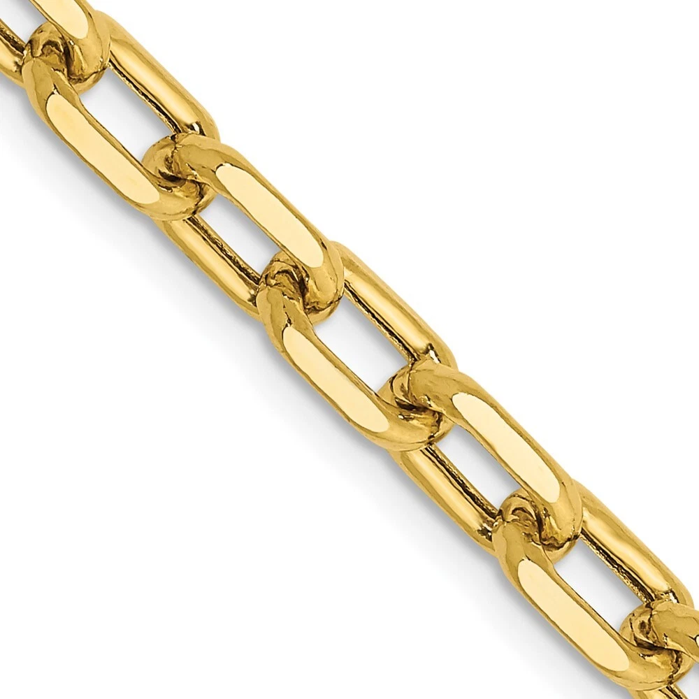 Solid cable hotsell gold chain