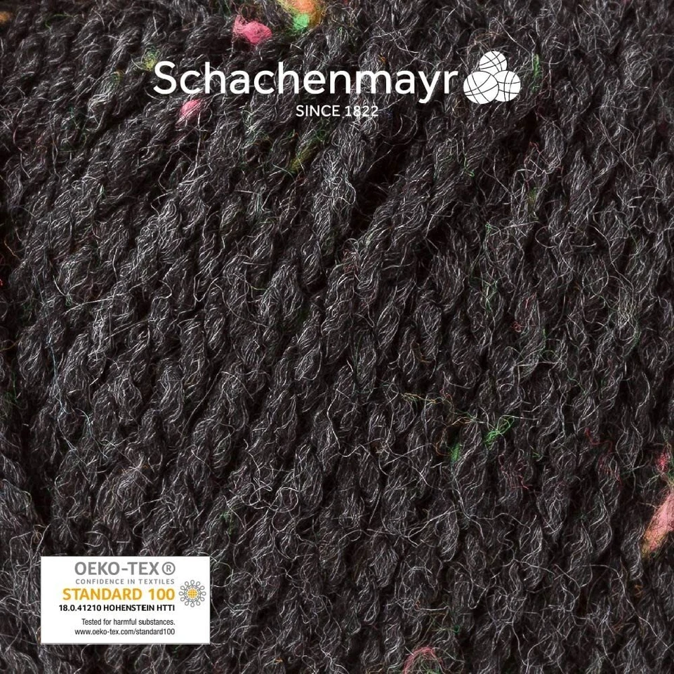 Schachenmayr Bravo 9801211-08329 anthrazit neon tweed Handstrickgarn Häkelgarn - Bild 2 von 4