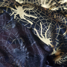 Halloween Cobweb Print Polyester Knitted Fabric Cloak Tablecloth DIY Material