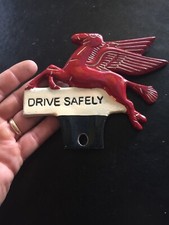 Flying Horse Truck Stop License Plate Topper Frame Pegasus Car Auto Metal Gift