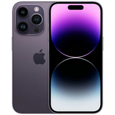 New  Apple iPhone 14 Pro Max 5G 128GB Deep Purple For (AT&T Wireless)