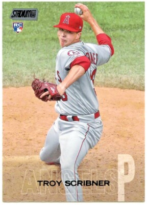 2018 Topps Stadium Club Troy Scribner Rookie Black Foil #233