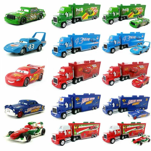 Disney Pixar Cars Chick Hicks Lightning McQueen Mack Hauler Truck & Car Toys New - Picture 2 of 57