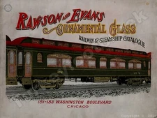 Rawson And Evans Ornamental Glass 9" x 12" Metal Sign