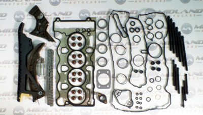 BMW E60 E61 E81 E87 E90 E91 E93 2.0 N43B20A Kopf Dichtung Schrauben Steuerkette