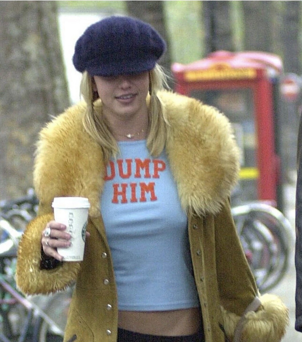 Vintage ICONIC Juicy Couture DUMP HIM Shirt (see Britney Spears