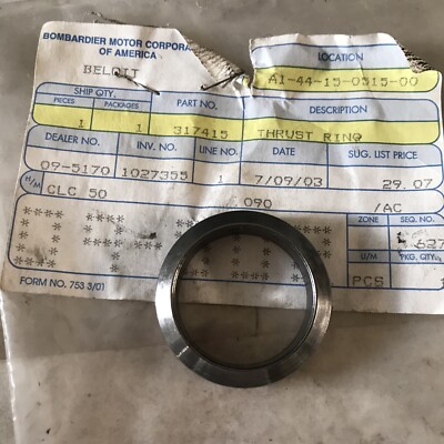 NOS OEM JOHNSON EVINRUDE FRICTION THRUST RING 0317415
