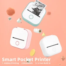 Phomemo T02 Mini Thermal Printer Portable 53mm Photo Printing Wireless Bluetooth