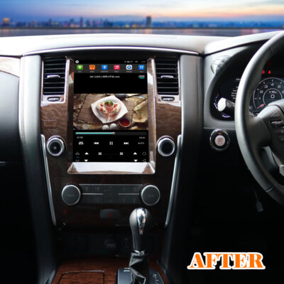 12.1inch Tesla style Vertical Screen Car Navigation GPS For Nissan Patrol Y62 BT