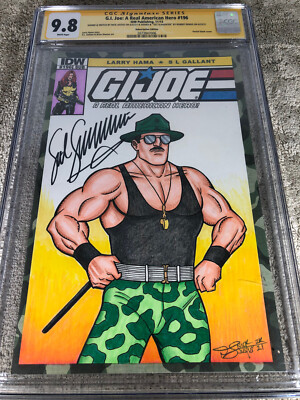 G.I. Joe 196 CGC 2XSS 9.8 Sgt Slaughter Original art sketch Remus