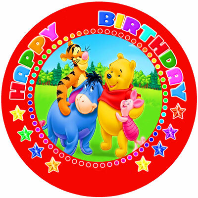 Tortenaufleger Party Tortenbild Fondant - Oblate Winnie Pooh & Freunde P76
